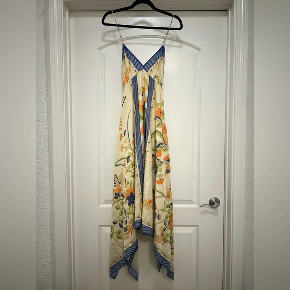 NWT Rebecca Taylor Silk Phoenix Floral Midi Dress - Picture 9 of 16